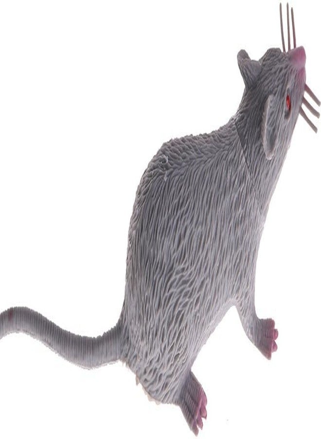 WinldMonmo Gray Realistic Plastic Halloween Rat Toy - Lifelike Fake Mouse for Pranks, Spooky Decorations, and Creepy Party Props - Perfect for Halloween, April Fool's Day, and Trick Decorations - Image 3
